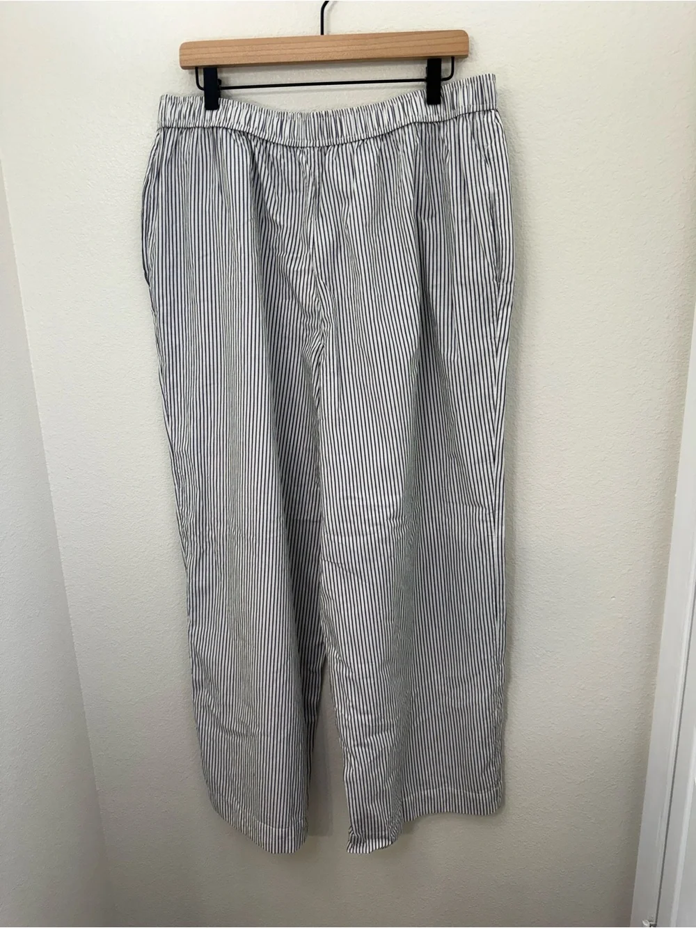 NWT Anthropologie The Wren Boxer Pant White & Navy Stripe XL - Picture 5 of 11